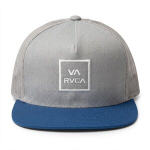 RVCA Black and White Mesh Trucker Hat